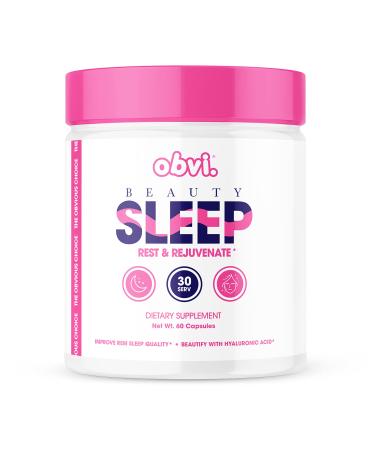 Obvi Beauty Sleep Rest & Rejuvenate Increase REM Sleep Relieve Stress Improve Mood (60 Capsules)