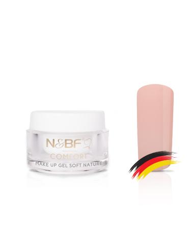 N&BF 5ML Comfort Line Make Up Gel Soft Nature |High quality professional cover gel medium viscos |Camouflage gel for the modeling of Gelnageln |Professional nail angel made in Germany