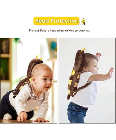 Okydoky Baby Safe Protector Cushion & Baby Knee Pads for Crawling Adjustable Toddlers Safety Pad Backpack Baby Back Protection for Crawling & Walking Bee.CA - Buy Online on GoSupps.com