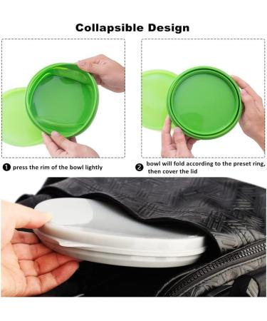 IYYI ME.FAM 800ML Silicone Collapsible Bowl with Lid - Heat Resistant Gray Bowl for Camping & Hiking - Buy Online on GoSupps.com