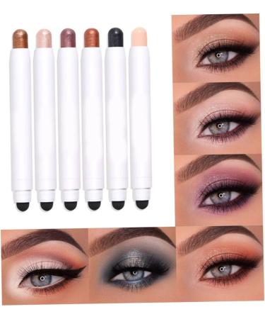 Eyeshadow Stick Long Lasting Cream Eyeshadow Pencil Waterproof Eyeshadow Stick for Makeup Tool 6PCS Eyeshadow - Buy Online on GoSupps.com