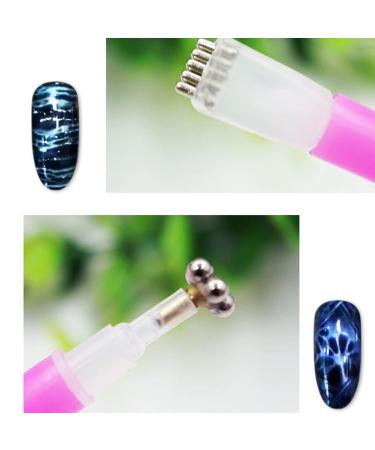 Double-Headed Magnetic Nail Art Pens | Professional Dotting & Brush Tools for Acrylic & Gel Painting - Buy Online on GoSupps.com