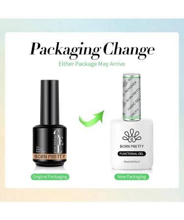 BORN PRETTY Magic Gel Nail Polish Remover 15ml Soak-Off Quick Gel Polish Remover 2-3 Minutes Easily Professional Remover Nail Gel Polish Gel Polish Remover for Nails Magic Remover - Buy Online on GoSupps.com