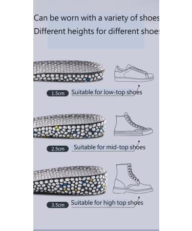Height Increase Insoles - Orthopedic Heel Lift Cushions for Men & Women - Black 3.5 cm Inserts - Buy Online on GoSupps.com