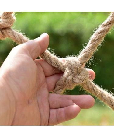 Hemp Rope Net Cargo Net Heavy Duty Outdoor Railing Security Net Children Stair Protection Garden Bird Climb Net Kids Bed Fence Mesh Rope Netting (1 * (3 * 10ft)) () - Buy Online on GoSupps.com