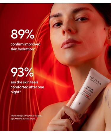 MADARA Organic Skin Care DERMA COLLAGEN Night Source Sleeping Cream Overnight Hydrating & Firming Cream with Peptides Algae & Hyaluronic Acid for Anti-Aging & Skin Renewal 70ml - Buy Online on GoSupps.com