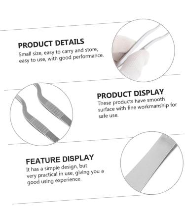 FOMIYES 8 Pcs Stainless Steel Tweezers Ear Cleaning Tools Plant Tools Ceramic Tweezers Cleaning Tools for Ear Cure Ear Tools Earwax Cleaning Tweezers Stainless Steel Ear Tools Silver 16X1.5X1.3CMx2pcs - Buy Online on GoSupps.com