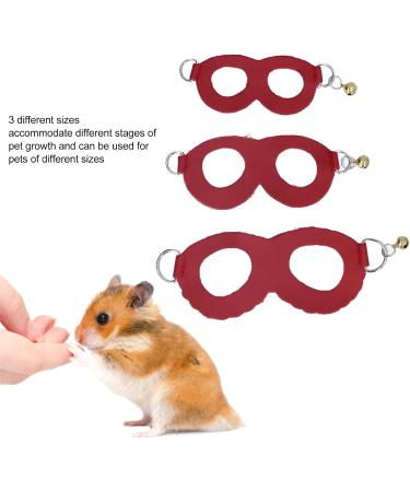 Asixxsix Dishwear & Leash Set for Hamsters Guinea Pigs Ferrets | 3 Sizes Synthetic Leather Crockery Nylon Line & Bell - International Shipping - Buy Online on GoSupps.com