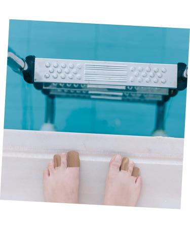 Healifty 2 Pairs Finger Guard Toe Sleeves Gel Cushions - Silicone Toe Protector for Separator and Cushioning - Red Blush Nylon - Buy Online on GoSupps.com