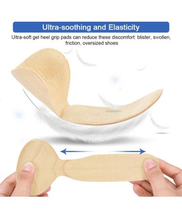 Haofy Heel Cushion - Self-Adhesive Anti-Slip Gel Inserts for High Heels & Pumps | Comfort & Protection for Large Shoes - Buy Online on GoSupps.com