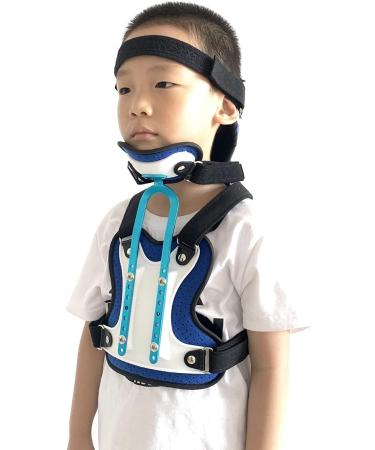 Safrol neck cervical-thorax support orthosis solid traction clasps for cervical spine cervical surgery fixed rehabilitation device Blu