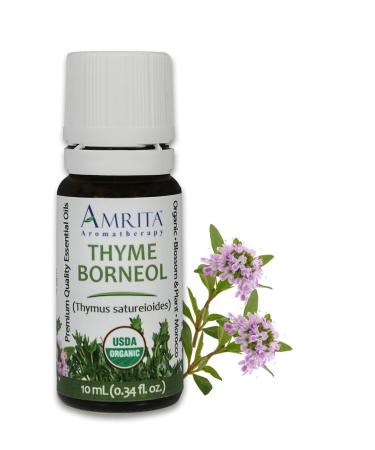 Organic Thyme Borneol Essential Oil 100% Pure Undiluted Thymus satureioides Therapeutic Grade Premium Quality Aromatherapy Oil Tested & Verified 60ML 2 Fl Oz (Pack of 1)