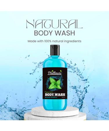 Pipperment Extract Body Wash - Moisturizing Shower Gel for Men & Women | Refreshing Skin Care - Buy Online on GoSupps.com