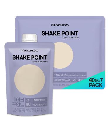 MIaCHOO Protein Shake Point - Grain Flavor 9.88oz (40g * 7ea)