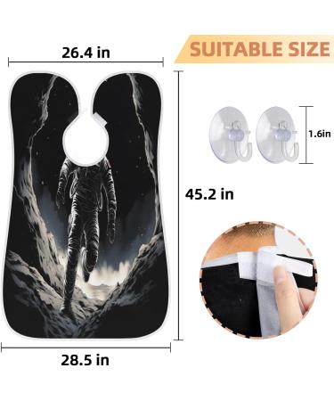 Beard Bib Apron - Men's Shaving Hair Catcher | Perfect Father's Day & Christmas Gifts | Beard Bib Star Astronaut - Buy Online on GoSupps.com