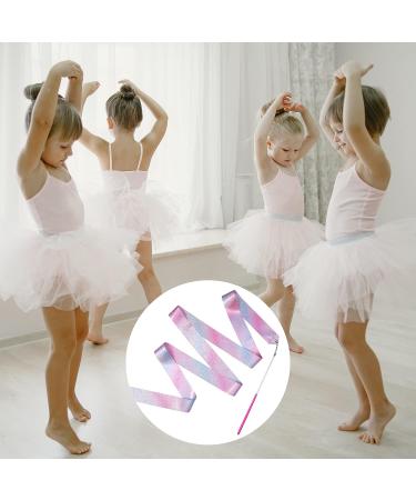 AIEX 4 Pcs Sparkling Pink Dance Ribbons - Rhythmic Gymnastics Ribbon Wand Set - Buy Online on GoSupps.com