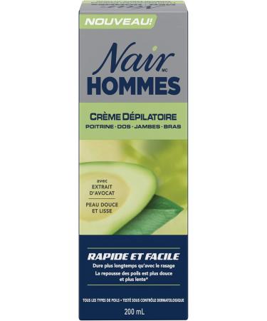 Nair Men Hair Remover Cream for Chest Back Legs & Arms with Avocado Extract 200mL 200 g (Pack of 1) - Buy Online on GoSupps.com