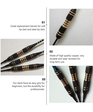 INOOMP 4 Pcs 16g Copper Dart Replacement Barrels | Soft & Steel Tip Darts - Buy Online on GoSupps.com