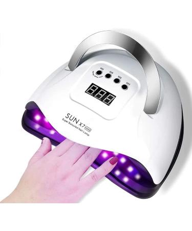 BEENLE UV LED Nail Lamp 180W 57 LEDs Fast Dry Gel Light Nail Dryer Portable Handle Curing Lamp 4 Timer Setting Large Space Automatic Sensor 180.0 Watts