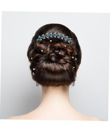 Ipetboom Issue Card Rhinestone Hair Combs Hair Fork Stick Comb Rhinestone Hair Stick Bridal Hair Comb Hair Accessories for Women Bun Diy Rhinestones Clips Women's Korean Version - Buy Online on GoSupps.com