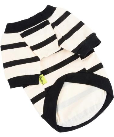 Paidful Striped Dog Shirt for Small Medium Dogs & Cats - Breathable Heart Tank Tops for Puppies | Summer Pet Clothing in Yellow - Buy Online on GoSupps.com