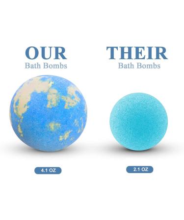 Handmade Lavender & Vanilla Bath Bombs Set - Relaxing Spa Experience with Essential Oils and Scented Candles for Women - Moisturizing Fizzy Bubble Bath Gift - Buy Online on GoSupps.com