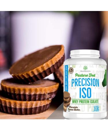 Precision ISO Chocolate Peanut Butter 2lb - 27g Premium Pasture Fed Whey Protein Isolate | Zero Sugar | 28 Servings - Buy Internationally - Buy Online on GoSupps.com