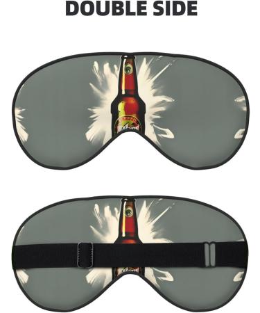 SSIMOO Beer Bubble Print Eye Mask - Ultra-Soft Light-Blocking for Comfort & Restful Sleep - International Shipping Available - Buy Online on GoSupps.com