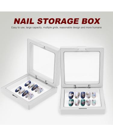 Lurrose 3Pcs Nail Art Storage Box Set - Jewelry Tablets & Empty Nail Tips Container for Ultimate Nail Decoration Organization - Buy Online on GoSupps.com