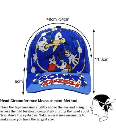 Sonic Baseball Cap for Kids - Adjustable Snapback Sun Hat - Blue & Black Cartoon Summer Hat - Perfect Birthday Gift & Sports Cap - Buy Online on GoSupps.com