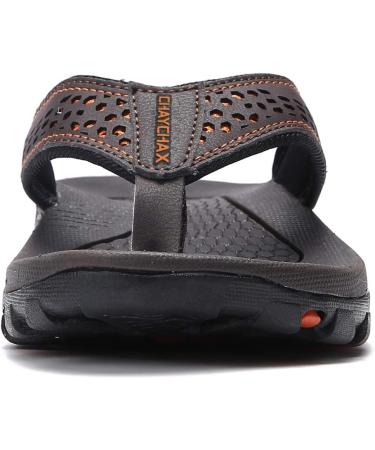 ChayChax Men's Toe Separator Flip Flops | Non-Slip Rubber Sole | Outdoor Sport Beach Sandals | Summer Slippers | Brown Size 43 EU - Buy Online on GoSupps.com