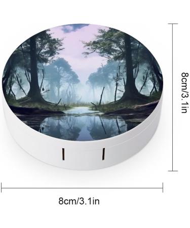 Portable Swamp Landscape Contact Lens Case - Travel Storage Box for Contact Lenses | International Shipping Available - Buy Online on GoSupps.com