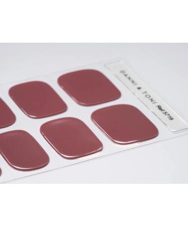 DANNI & TONI Camellia Semi-Cured Gel Nail Strips - Glossy Nail Wraps (28 Stickers) - Buy Online on GoSupps.com
