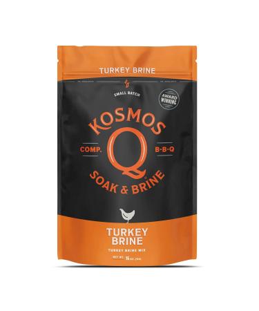 Kosmos Q Turkey Brine - 16 Oz BBQ Brine Mix for Whole, Smoked, Oven-Roasted or Fried Turkey - Award-Winning Turkey Brine Kit Made in the USA (Turkey)