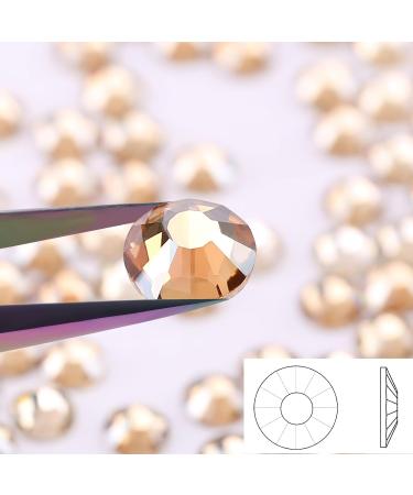 Yhmq 576PCS Nail Rhinestones & Crystals - Gold Shadow SS30 (6.4mm & 6.5mm) for Stunning Nail Art - International Shipping Available - Buy Online on GoSupps.com