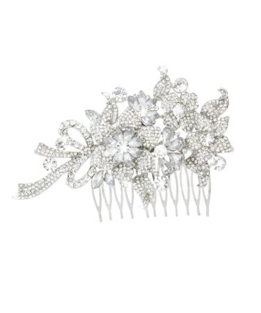FRCOLOR Bridal Hair Comb Women Hair Clip Diamond Headpiece Rhinestone Headpiece Hair Teasing Comb Teasing Combs for Women Womens Hair Accessories Tiara Hair Plug Wedding Dress Miss