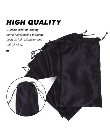 6Pcs Silk Satin Wig Storage Bags - Lurrose Soft Large Satin Gift Bags for Hair Extensions | International Shipping - Buy Online on GoSupps.com
