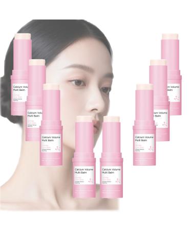 ZLHHRZJX Calcium Volume Multi Balm Collagen Moisturizing Gloss Balm Repairing Moisturizing Cream Solid Care Stick with Calcium & Collagen Hydr/Dating Anti-Wrinkle Sticks (8 PCS)