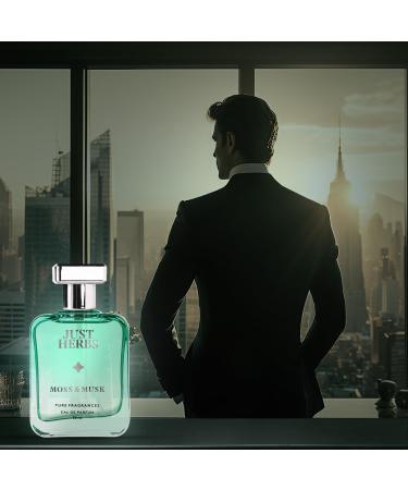 Just Herbs Relaxing Moss & Musk EDP Perfume for Men 1.69 fl oz Long Lasting Up to 8 Hours - Buy Online on GoSupps.com