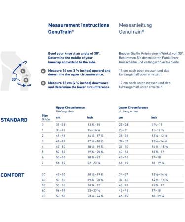 Bauerfeind Genutrain Comfort Knee Brace Unisex | Silicone Edge for Injury Relief Stabilization & Gonarthrosis Management - Size 7C - Buy Online on GoSupps.com