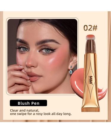 Blush Highlighter Concealer Stick | Multifunctional Makeup Pen | Liquid Face Contour | Peach Pink - Buy Online on GoSupps.com