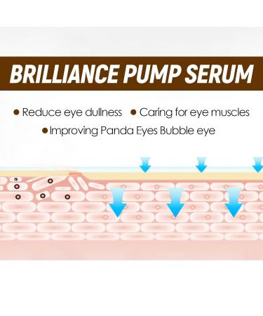 Brilliance Pump Serum Trio - Anti-Aging Eye & Skin Care to Reduce Fine Lines & Folds | International Shipping Available - Buy Online on GoSupps.com