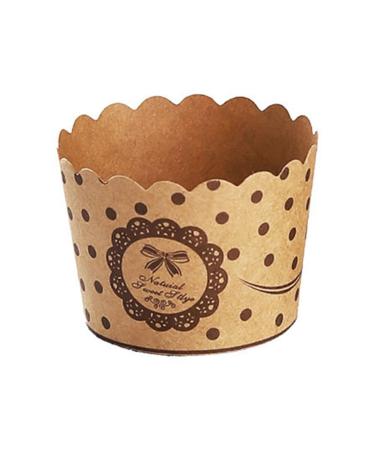 50Pcs Muffin Cup No Odor Food Grade Pulp High Temperature Resistance Cake Kitchen Supplies Cake Liner