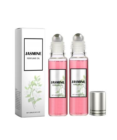 Pheromone Roll-on Perfume Jasmine Perfume Oil Fragrance Long Lasting Natural Fresh Dating Fragrance Perfumes Fresh Charm Light Fragrance 10ML (2 Pc)