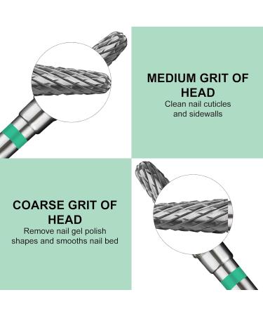 C12rtive Cone Shape Tungsten Steel Bit Nail Drill Bit for Acrylic Gel Nails Dual Nail Form Remove 3/32 Inch Nail Bit for E-File Nail Drill(Coarse) - Buy Online on GoSupps.com