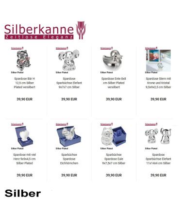 Premium Silver Jug Children's Rattle with Bite Ring - 7cm Noble Silver-Plated Gift Packaging - Buy Online on GoSupps.com