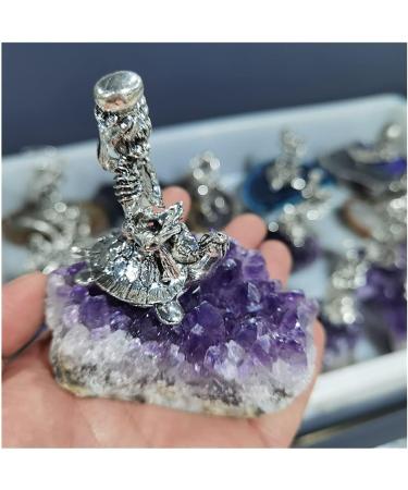 Collection Natural Amethyst Quartz Purple Crystal Cluster Healing Stones Specimen Home Decoration Crafts Decoration Ornament (Color : Dark Khaki) - Buy Online on GoSupps.com