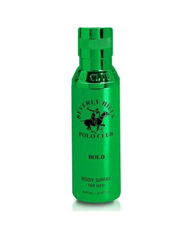 Beverly Hills Polo Club Body Spray for Men - BHPC Bold - Classic Luxurious & Long Lasting Cologne Scents - Ideal Gift for Him 6oz