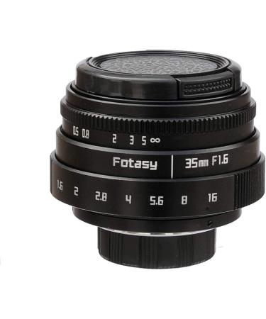 Fotasy 35mm f1.6 APSC Lens + C to m43 Adapter for Panasonic GH5 GX7 GX8 GX9 Olympus E-M1 E-M5 E-M10 - 35mm Prime Lense MFT Micro 4/3 Compatible - APS-C - Buy Online on GoSupps.com