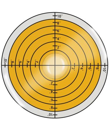 Green Reader Golf, Golf Ball Marker - Level Angle High Precision Golf Putting Aid, Golf Green Reader - Size 1.9" x 0.39" Yellow